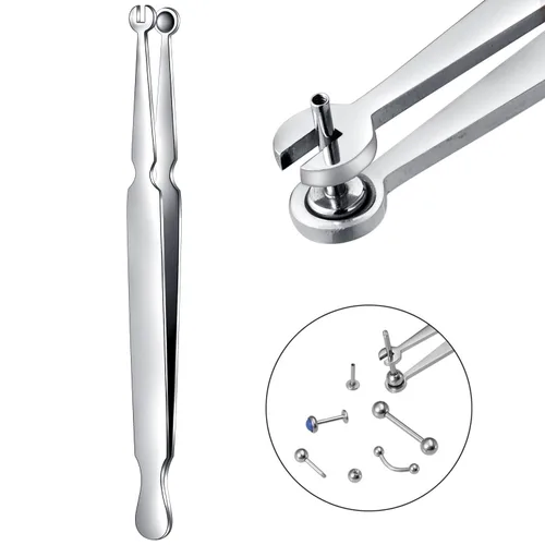 Miniatura 14 de DJCIW Alicates de gran resistencia para abrir anillos de calibre grande, herramienta versátil para perforación de joyas, cuentas cautivas, segmento