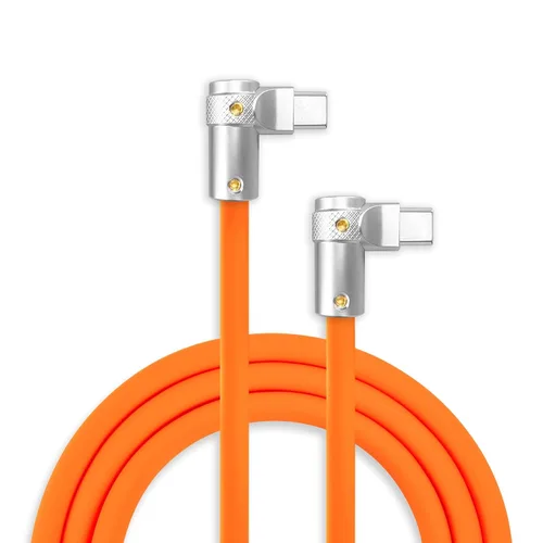Miniatura 36 de chubbycable FlexElbow - Cable de carga rápida de 90 grados y 240 W, cable USB C en ángulo recto, cable de carga de silicona compatible con iPhone