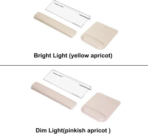 Miniatura 8 de MOSISO Soporte para Teclado de Computadora y Reposamuñecas para Teclado y Conjunto de Alfombrilla de Ratón, Conjunto de Reposamuñecas de Masaje