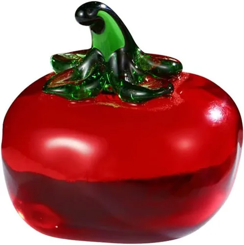 Miniatura 7 de JOONOR Adorno decorativo de estatua de uva de cristal morado, figura de cristal de fruta artificial, pisapapeles de mesa, adorno de cristal