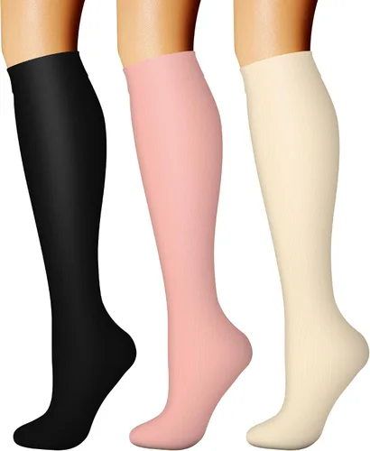 Miniatura 57 de CHARMKING - Calcetines de compresión para mujeres y hombres (3 pares), 15-20 mm Hg, el mejor apoyo para atletismo, running o ciclismo, mejora