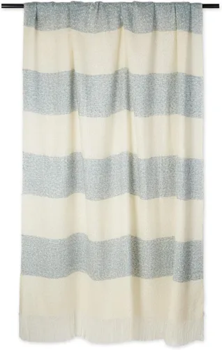 Miniatura 2 de DII Coastal - Manta tejida de acrílico con rayas de rugby, 50 x 60, azul