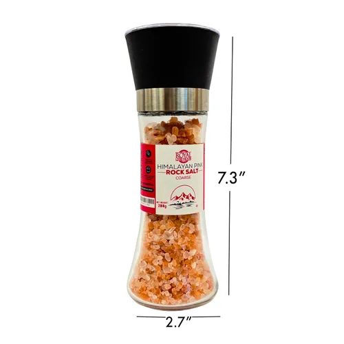 Miniatura 4 de Sal rosa del Himalaya de grano grueso a granel en frasco, cristales gourmet puros 100% naturales, contiene 84 minerales adecuados para exfoliantes