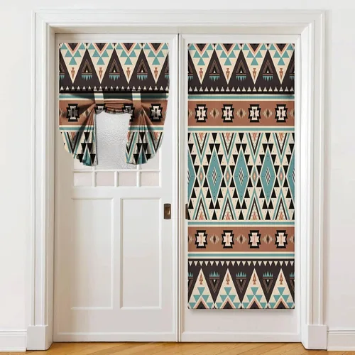 Miniatura 23 de Cortinas de puerta negras y rojas para ventanas de puerta, estampado de leopardo y cebra, cortinas de ventana para puerta de vidrio francesa
