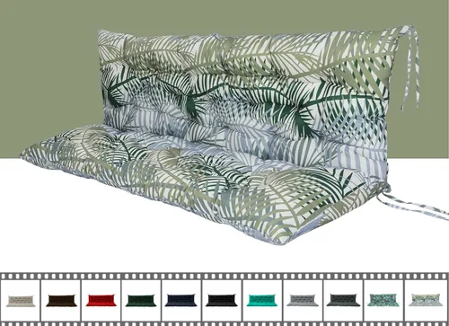 Miniatura 31 de Cojín de columpio para porche de tres asientos, cojines impermeables de repuesto con respaldo, muebles de jardín al aire libre, patio, cojines