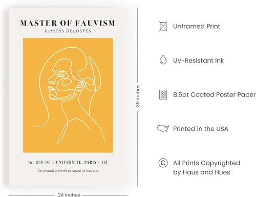 Miniatura 101 de Haus and Hues Arte de pared amarillo – Pósteres estéticos con cita para adolescentes, pósteres estéticos para dormitorio, niñas, impresión artística