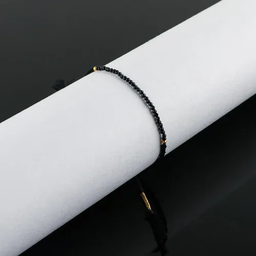 Miniatura 37 de Thecraftman - Pulsera trenzada de cuentas naturales, cristales energéticos, regalo para ella, pulsera de protección de hilo trenzado de mano