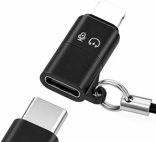 Adaptador USB C a OTG de iluminación para conectar DJI Mic Mini y DJI Mic Series Receptor a iOS iPhone 14 13 12 11 Conector Smartphone/PC/Mac