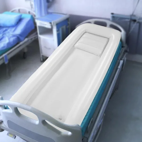 Miniatura 5 de Bañera inflable médica, bañera de cama, bomba de aire eléctrica Bañera de PVC, ducha de cama para pacientes con tina reducida