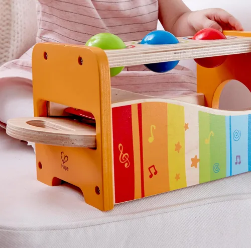 Miniatura 5 de Banco para tocar música con xilófono de Hape, talla única , Amarillo