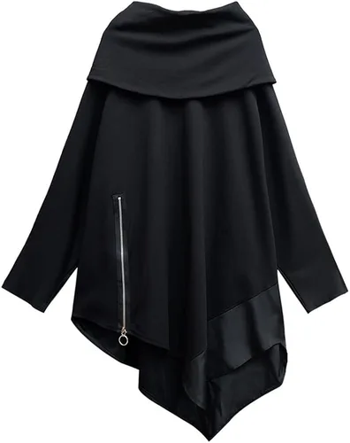 Miniatura 6 de Jli may Tops casuales de moda para mujer, para primavera, verano, poncho ruana, capa frontal abierta, cárdigan