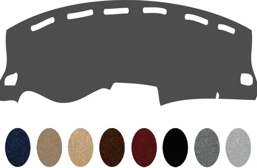 Miniatura 4 de Cubierta de salpicadero de alta calidad hecha a medida, cubierta de salpicadero, tapete para Chevy Trailblazer compatible con 2002-2006 (negro)