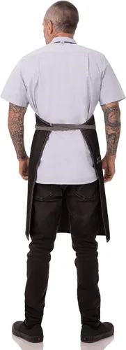 Miniatura 3 de Chef Works Bronx - Delantal con cuello redondo