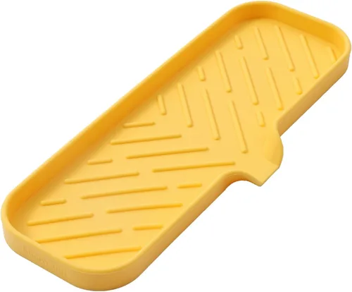 Miniatura 35 de MicoYang Jaboneras de baño de silicona con boquilla de drenaje, organizador de fregadero de cocina, soporte de esponja, bandeja de jabón para Azul
