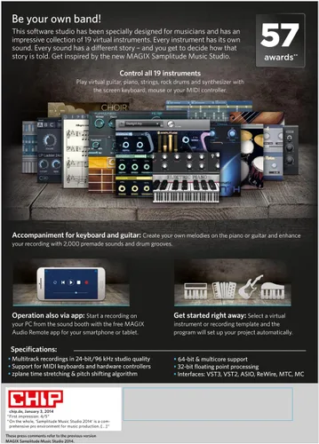 Miniatura 2 de MAGIX Samplitude Music Studio 2016 [Descargar]