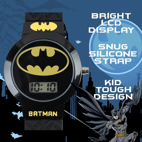 Miniatura 4 de Reloj digital de cuarzo Accutime para niños con diseño de Batman, para niños, niñas y adultos de todas las edades