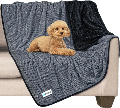 Miniatura 9 de PetAmi Manta impermeable para perro, manta XL a prueba de fugas para perros grandes, protector de sofá y muebles, manta de forro polar para cama