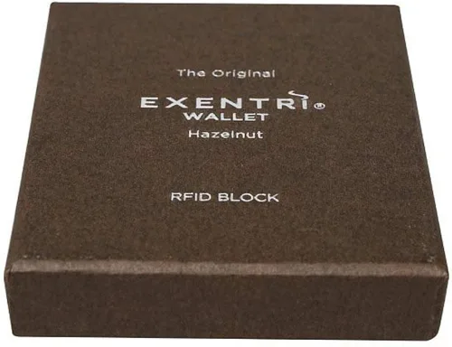 Miniatura 6 de EXENTRI Billetera Trifold de cuero - bloqueo RFID con clip de bloqueo de acero inoxidable