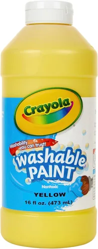 Miniatura 6 de Pintura lavable Crayola, blanca, 16 oz. Blanco