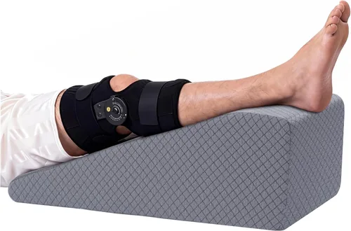 HOMBYS Almohada de elevación de piernas para después de la cirugía, reemplazo y recuperación de rodilla, almohada de cuña para rodilla, cadera,