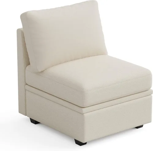 Weture Módulo medio para sofá modular seccional, sofá seccional convertible, color beige
