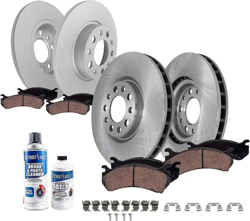 Miniatura 31 de Detroit Axle - Kit de frenos para Toyota Camry 2005-2006 [modelos XLE SE], frenos de disco Rotores Pastillas de freno de cerámica Reemplazo: 11.65