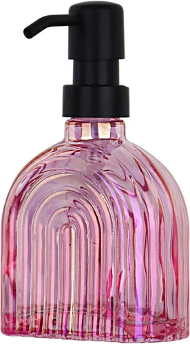Miniatura 7 de Dispensador de Jabón de Vidrio para Cocina y Baño, 9 Oz, Dispensador de Jabón Líquido Moderno Recargable para Jabón de Manos, Botella Dispensadora