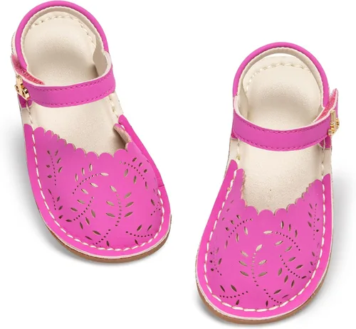 Miniatura 30 de THEE BRON Sandalias cómodas para niñas, zapatos para niños, sandalias rellenas