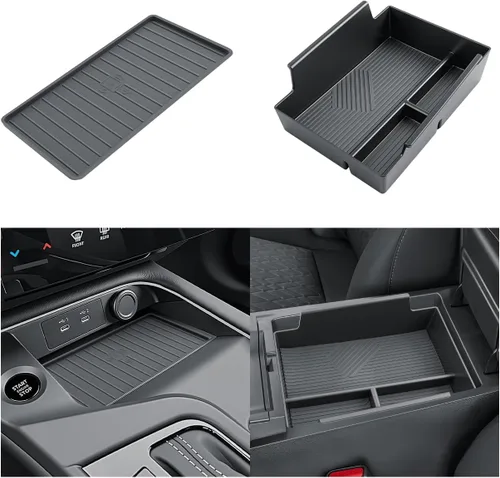 Miniatura 32 de SKTU Compatible con 2020-2024 2025 Land Rover Defender organizador de consola central 2023 2024 2025 accesorios Defender 2024 2025 bandeja