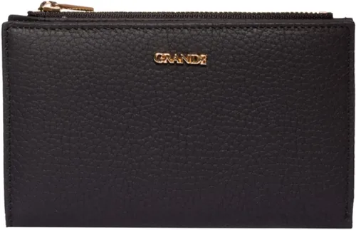 Grande -2804 Cartera para mujer, Negro -, Minimalista