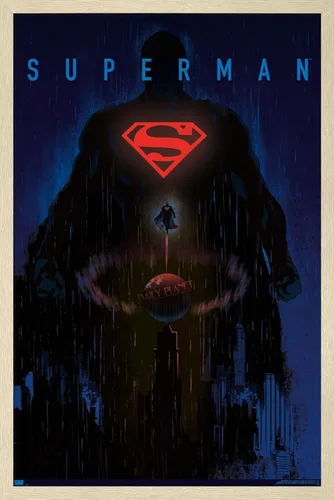 Miniatura 5 de DC Comics: Dark Artistic - Póster de pared de Superman, 34 pulgadas de largo x 22.4 pulgadas de ancho, versión premium sin marco