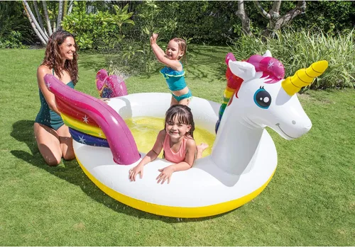 Miniatura 2 de Intex Mystic Unicorn - Piscina inflable, color blanco
