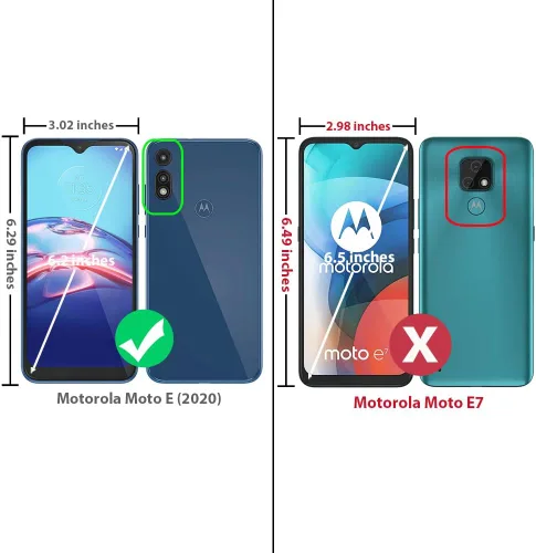 Miniatura 2 de TJS Funda de teléfono compatible con Motorola Moto E 2020, con protector de pantalla de vidrio templado, de aluminio a prueba de golpes, soporte