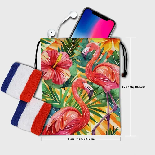 Miniatura 83 de Bolsa de agarre de gimnasia de piel de animal, bolsa de gimnasia con cordón ajustable, bolsa de cuerda para fauna silvestre, Mariposas Galaxy