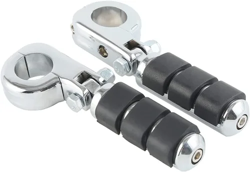 Miniatura 23 de Green-L Estriberas universales para motocicleta de 1 1/4 pulgadas con abrazadera P para Harley Sportster Softail Dyna Touring Road King Street Glide