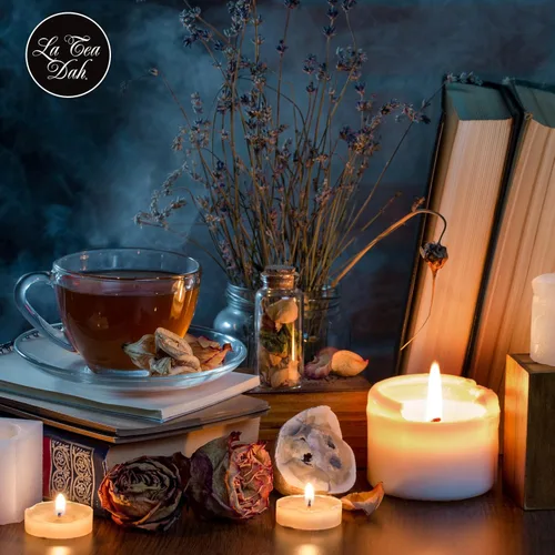 Miniatura 7 de Noveltea Cesta de regalo de té literario de La Tea Dah, 5 tés gourmet, agitador de miel y diario, regalos para escritores y lectores, juego