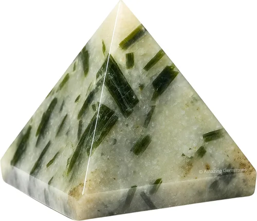 Miniatura 19 de Piedras Curativas de Cristal de Pirámide de Cuarzo Claro de Amazing Gemstone - Figura de Gran Pirámide de 2" de Piedra Natural para Meditación