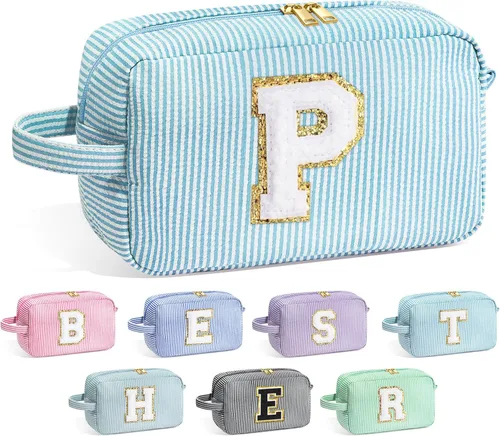 Miniatura 81 de Bolsa de Maquillaje con Inicial YOOLIFE - Regalos de Cumpleaños para Mujeres, Niñas, Mamá, Hija, Amigas, Hermana, Maestra, Regalos de Propuesta