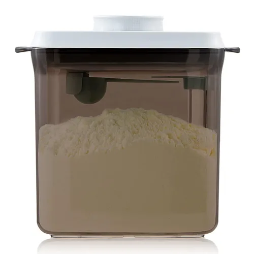 Miniatura 12 de Contenedor de Leche en Polvo para Bebés - Dispensador de Fórmula Hermético de 2300ml con Cuchara y Raspador, Sin BPA, Transparente, 28OZ, 1.76LB, 28