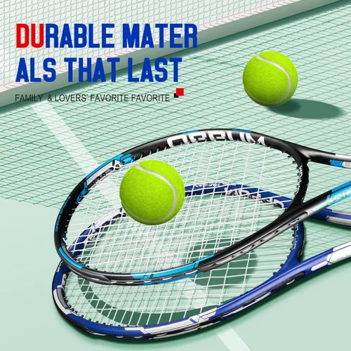 Miniatura 6 de Raquetas de tenis OPPUM PRO-500 para adultos, paquete de 2 raquetas preencordadas para principiantes e intermedios con bolsa de transporte y 2