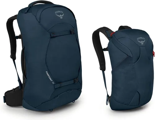 Miniatura 2 de Osprey Farpoint 70L Mochila de viaje para hombre, azul espacial apagado