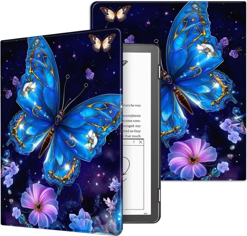 Miniatura 33 de Funda para Kindle básico de 6 pulgadas (11.ª generación), múltiples ángulos, piel sintética, delgada, con función de encendido y apagado automático