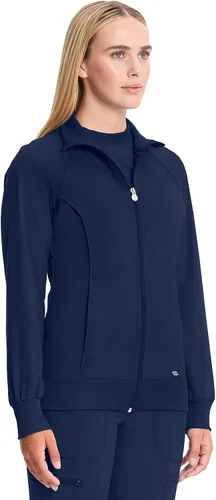 Miniatura 13 de Infinity by Cherokee 2391A - Chaquetas médicas con cremallera frontal para mujer, tela elástica en 4 direcciones