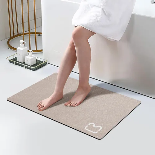 Miniatura 41 de RUERYA Tierra de Diatomeas Alfombras de Baño 23.6 x 15.7 pulgadas, Secado Rápido Súper Absorbente Base de Goma Antideslizante Alfombra de Baño