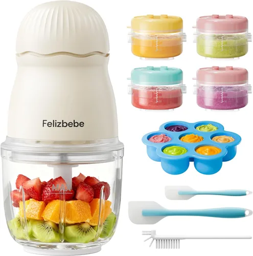 Fabricante de Alimentos para Bebés, Juego Pequeño de Procesador de Alimentos para Bebés, Fruta, Verdura, Carne, Fabricante de Alimentos para Bebés