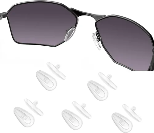 OOWLIT 5 pares de almohadillas transparentes para la nariz compatibles con Oakley Tincup OX3184/Conductor 6 OO4106/Conductor 8 OO4107/Savitar OO6047
