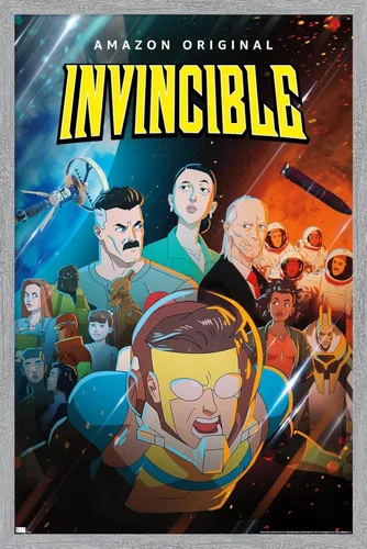 Miniatura 16 de Trends International Invincible - Póster de pared de una hoja, 14.72 x 22.37 pulgadas, versión enmarcada de madera de granero Versión enmarcada