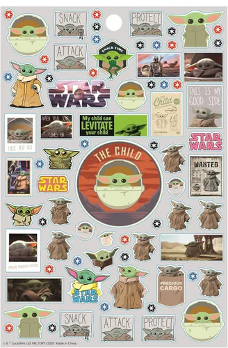 Miniatura 3 de Baby Yoda Star Wars The Mandalorian - Más de 300 calcomanías