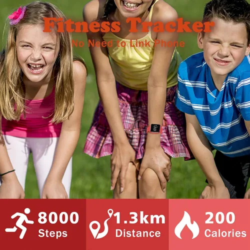 Miniatura 3 de Reloj deportivo digital para niños y niñas con contador de pasos, alarma vibratoria y despertador. Rastreador de actividad a prueba de agua, sin