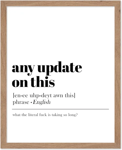 Miniatura 47 de Póster de Arte de Diccionario de Poster Master - Definición de "Just Following Up" Impreso - Arte Tipográfico - Regalo para Hombres, Mujeres